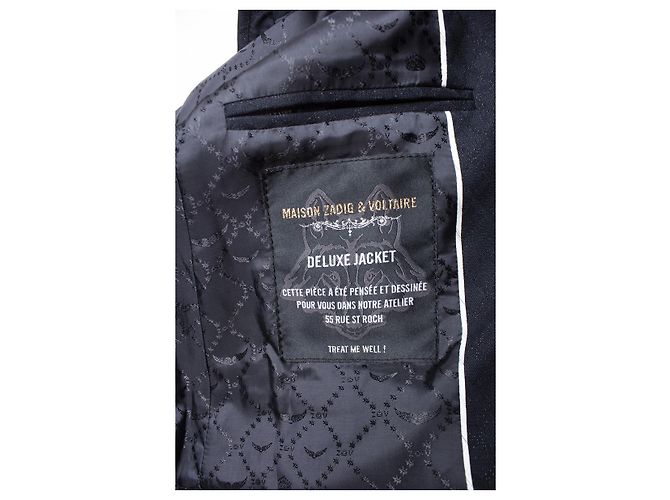 ZADIG & VOLTAIRE, dunkelblauer Blazer mit Lurex - Ansicht 5