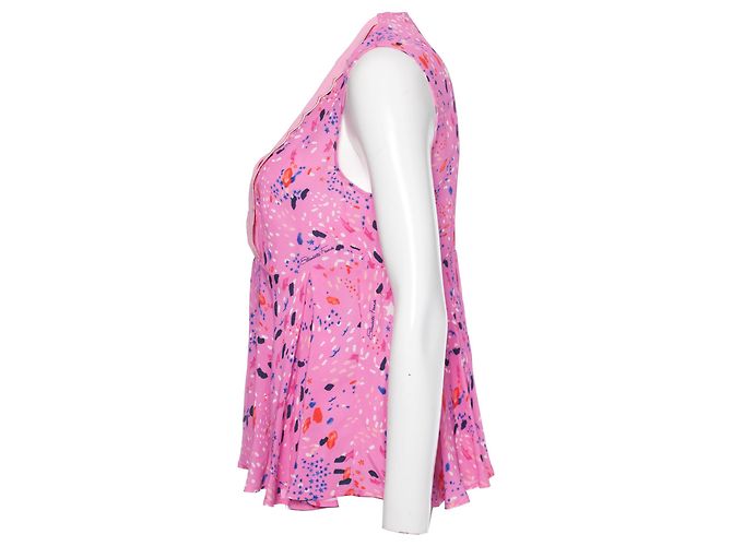 Elisabetta Franchi, Top rosa con estampado. - vista 3