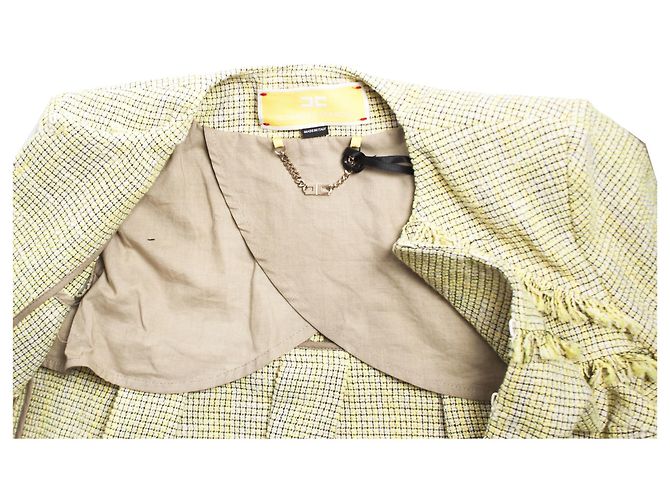 Elisabetta Franchi, Abito in bouclé color lime Giallo - vista 7