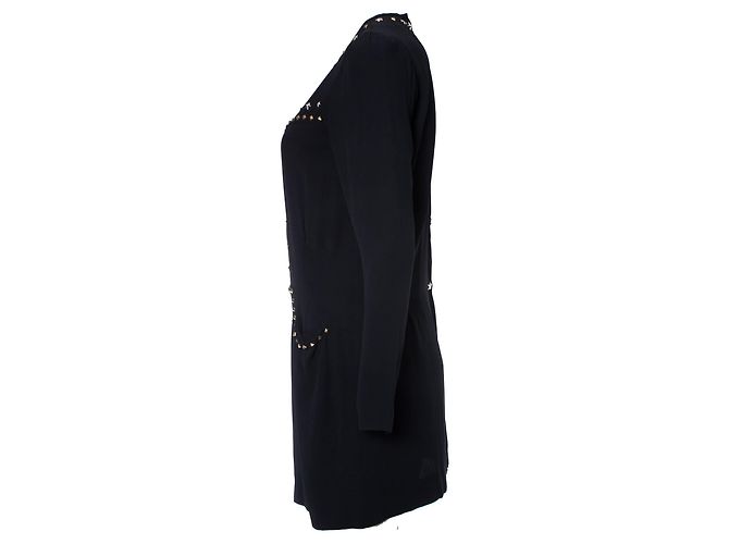 Isabel Marant, Abito krista nero con borchie. - vista 3