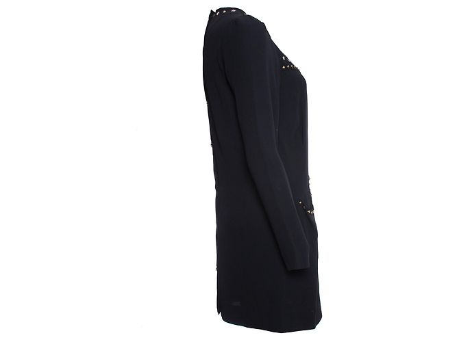 Isabel Marant, Abito krista nero con borchie. - vista 4