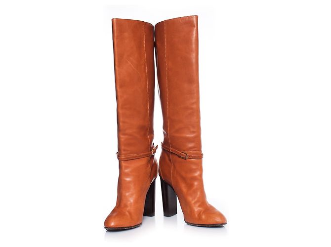 Dsquared2, Braune Lederstiefel. - Ansicht 4