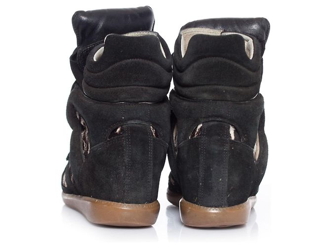 Isabel Marant, Baskets Beckett à imprimé zèbre. - vue 5