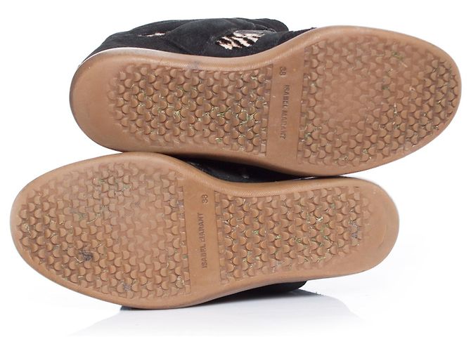 Isabel Marant, Baskets Beckett à imprimé zèbre. - vue 7