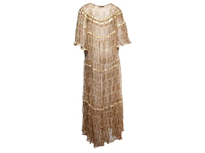 Twin Set Twin-Set, Kleid mit Rüschen Braun - Ansicht 2