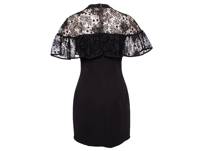 Autre Marque Silvian Heach, Kleid mit Spitze Schwarz - Ansicht 2