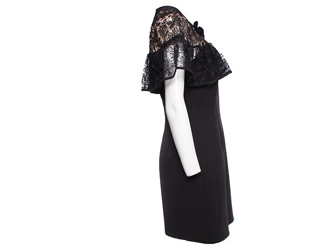 Autre Marque Silvian Heach, Kleid mit Spitze Schwarz - Ansicht 4