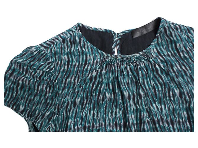 Proenza Schouler Proenza Schuler, Grünes Batik-Seidenkleid. - Ansicht 5