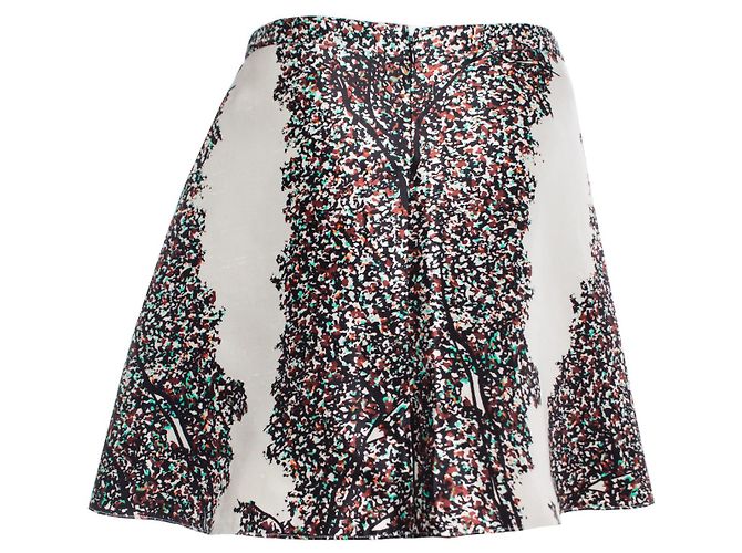 Balenciaga, Gonna in seta beige con plissè Multicolore - vista 2