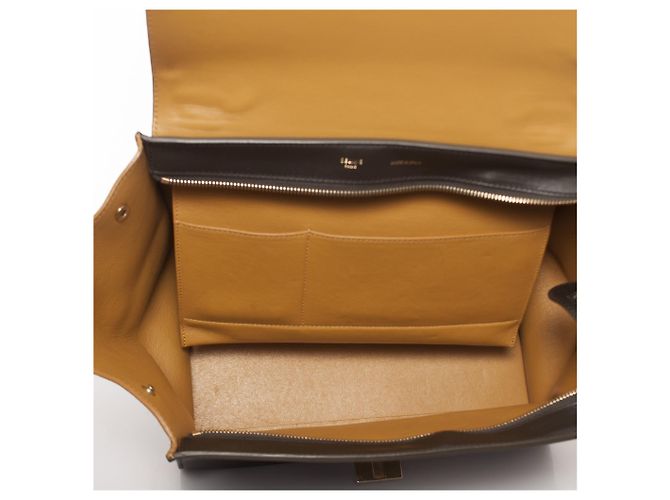 Céline Celine, Dreifarbige Trapeztasche Blau Mehrfarben Gelb - Ansicht 8