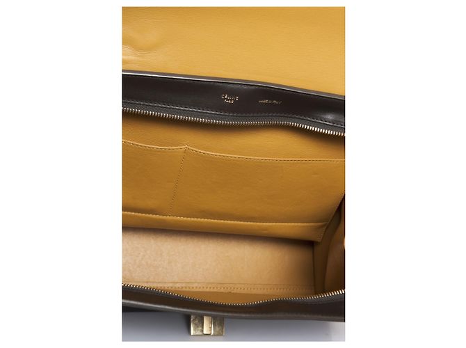 Céline Celine, Dreifarbige Trapeztasche Blau Mehrfarben Gelb - Ansicht 9