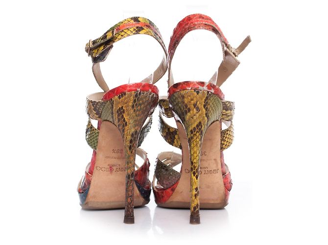 Jimmy Choo, Multicolour python sandals. Multiple colors - view 6