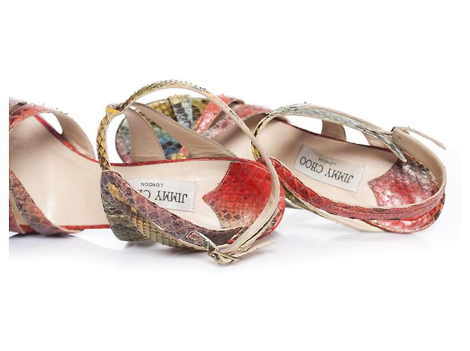 Jimmy Choo, Multicolour python sandals. Multiple colors - view 7