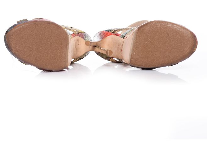 Jimmy Choo, Multicolour python sandals. Multiple colors - view 8