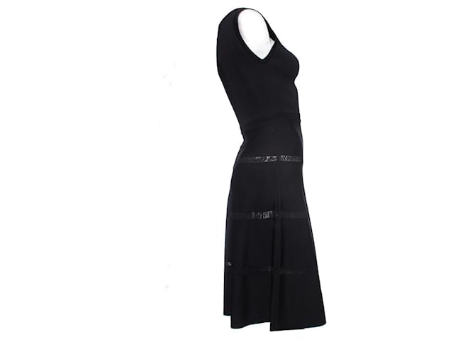 Sandro, Maxi-Stretchkleid Schwarz - Ansicht 3