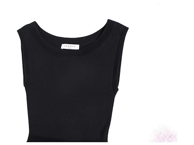 Sandro, Maxi-Stretchkleid Schwarz - Ansicht 5