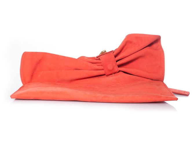 Autre Marque Maison Du Posh, pochette rosa corallo Arancione - vista 3