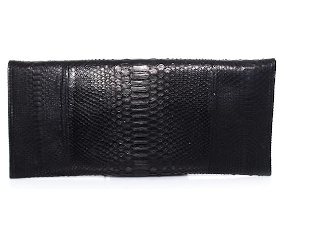 Autre Marque Maison Du Posh, Knöchelring-Python-Kupplung Schwarz - Ansicht 2
