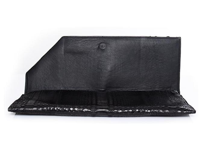 Autre Marque Maison Du Posh, Knöchelring-Python-Kupplung Schwarz - Ansicht 3