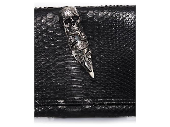Autre Marque Maison Du Posh, Knöchelring-Python-Kupplung Schwarz - Ansicht 4