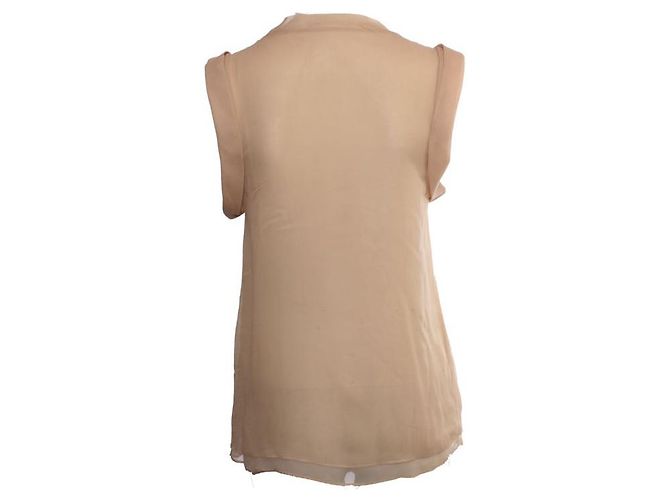Phillip Lim, top de crepe off white com lantejoulas. - vista 3