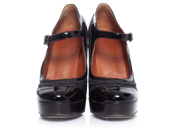 LANVIN, décolleté con plateau brogue Blu - vista 6