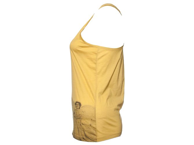 balenciaga, Camiseta sin mangas amarillo ocre - vista 2