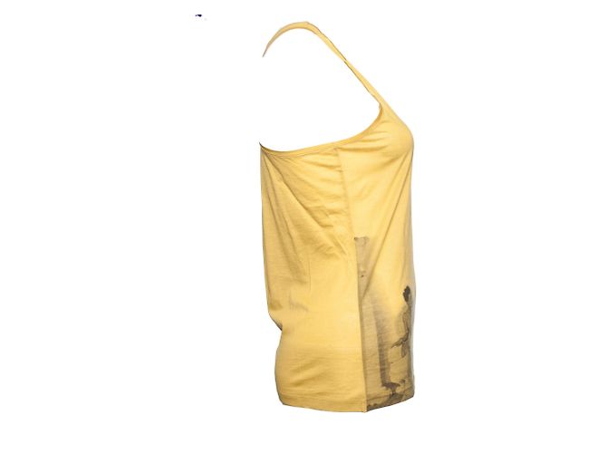 balenciaga, Camiseta sin mangas amarillo ocre - vista 4