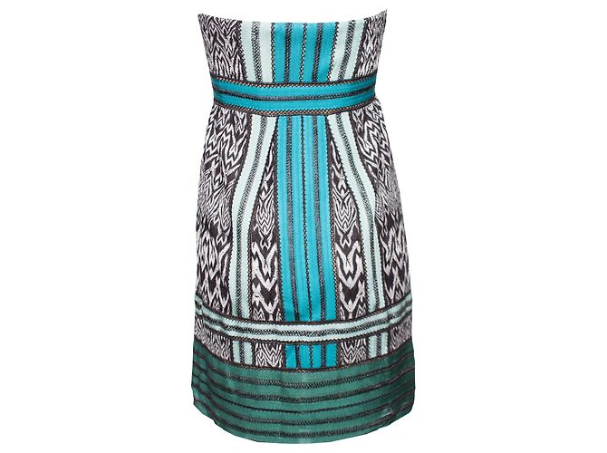 MISSONI, trägerloses Kleid in Grüntönen - Ansicht 3
