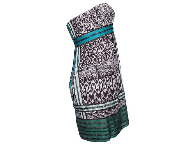 MISSONI, trägerloses Kleid in Grüntönen - Ansicht 4