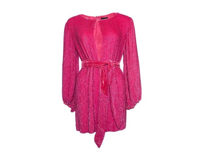 Autre Marque Retrofete, Rosafarbenes Grace-Kleid Pink - Ansicht 2