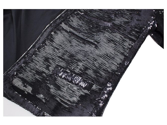 Maje, Blazer mit schwarzen und silberfarbenen Pailletten - Ansicht 6