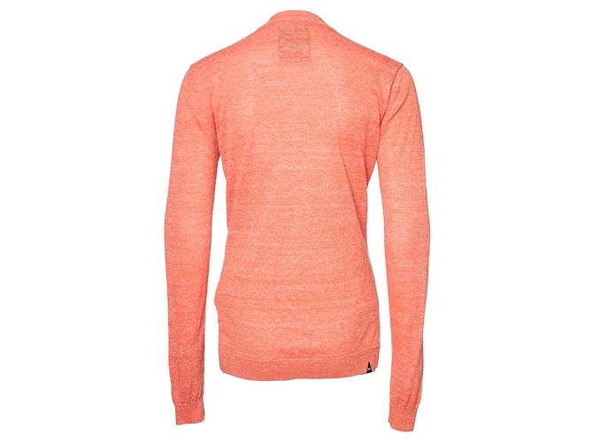 Autre Marque Denham, Orange Strickjacke mit weißen Knöpfen - Ansicht 3