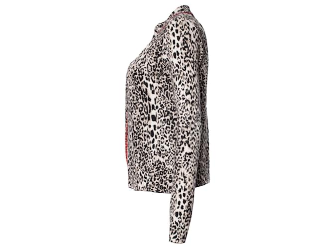 MARC CAIN, Strickjacke mit Leopardenmuster Braun - Ansicht 2