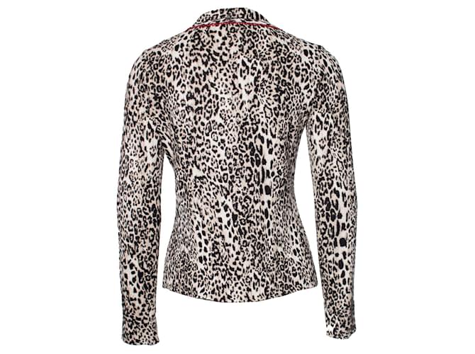 MARC CAIN, Strickjacke mit Leopardenmuster Braun - Ansicht 3