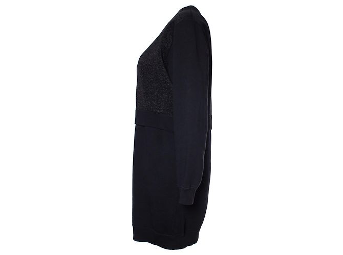 Autre Marque Denham, Sportliches Pulloverkleid mit Lurex Schwarz - Ansicht 2