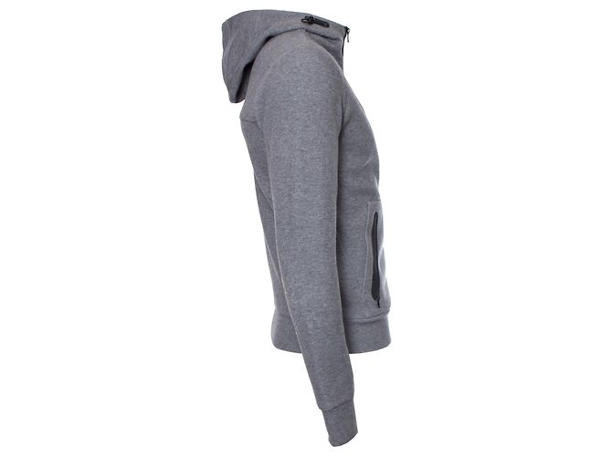 WOOLRICH, Grauer Cardigan mit Kapuze - Ansicht 3