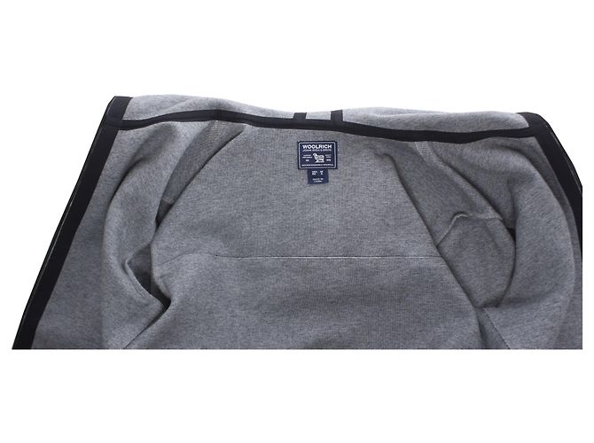 WOOLRICH, Grauer Cardigan mit Kapuze - Ansicht 4