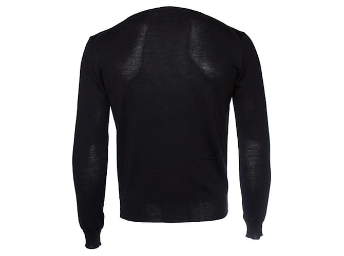 Corneliani, Suéter de lã preta Preto - vista 2