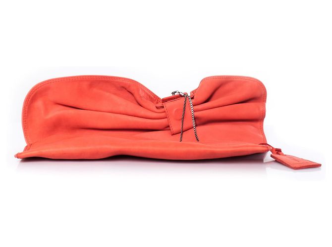 Autre Marque Maison Du Posh, clutch rosa corallo con teschi - vista 2