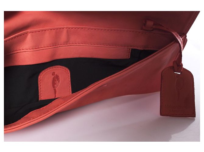 Autre Marque Maison Du Posh, clutch rosa corallo con teschi - vista 5