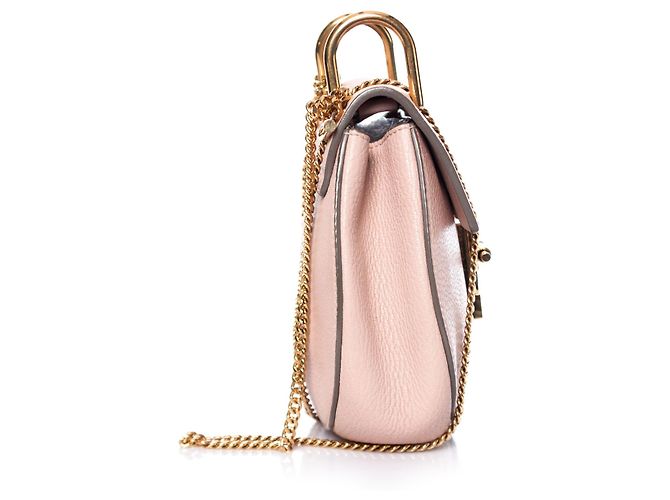 Chloé Chloe, Borsa Drew in rosa cemento - vista 5