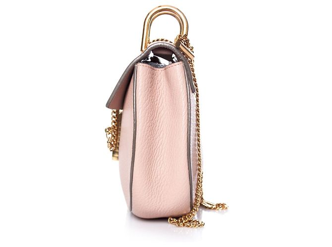 Chloé Chloe, Borsa Drew in rosa cemento - vista 6