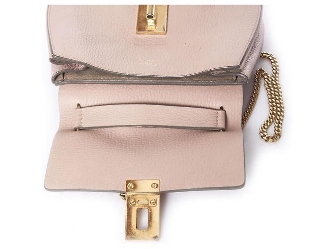 Chloé Chloe, Borsa Drew in rosa cemento - vista 7