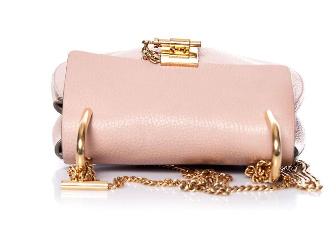 Chloé Chloe, Borsa Drew in rosa cemento - vista 8