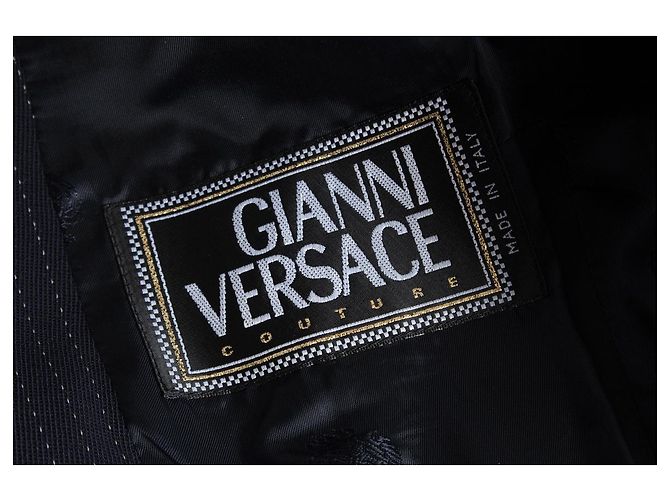 Gianni Versace Couture, traje a rayas Negro - vista 9