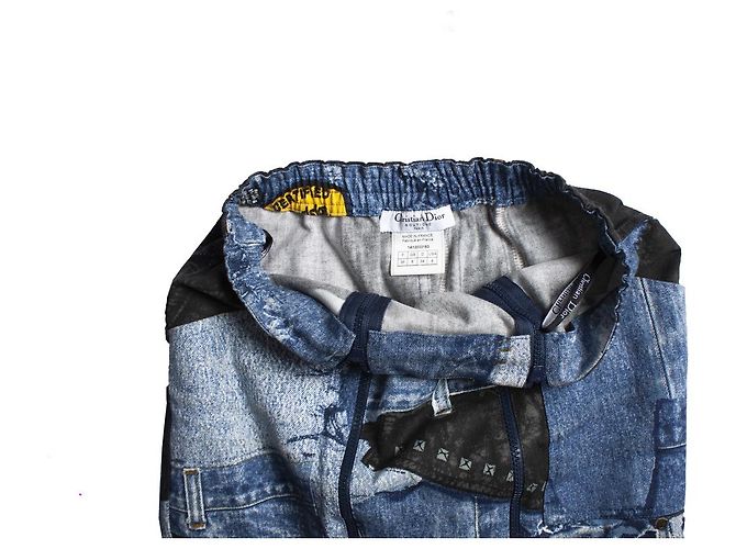 Christian Dior, Giacca e gonna biker Miss Diorella Blu - vue 10