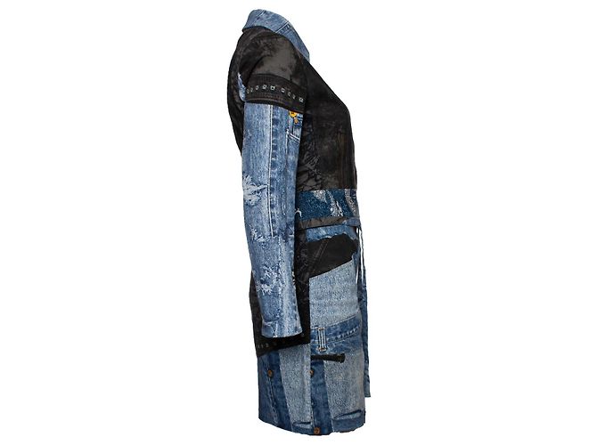 Christian Dior, Giacca e gonna biker Miss Diorella Blu - vue 4