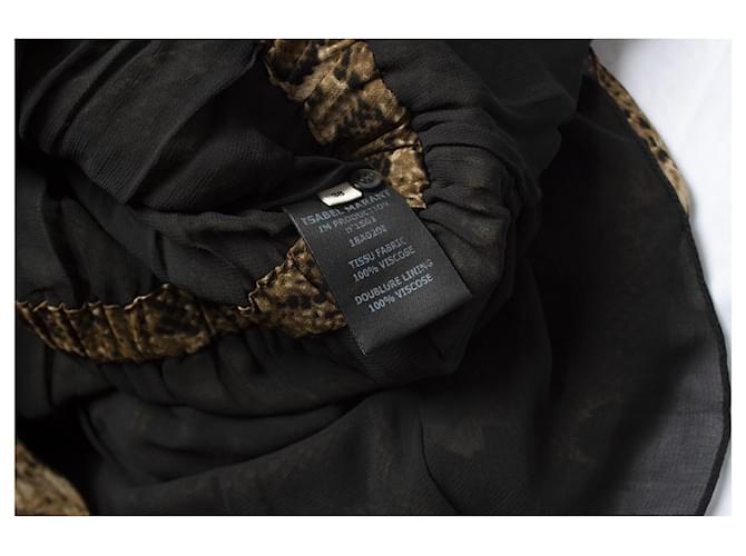 Isabel Marant Etoile, Rüschenkleid mit Python-Print Grün - Ansicht 5