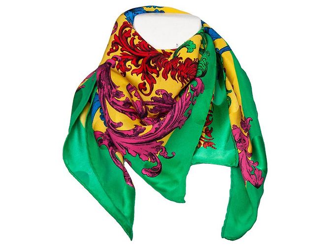 Gianni Versace Versace dell'atelier, Sciarpa con Medusa multicolore - vista 2